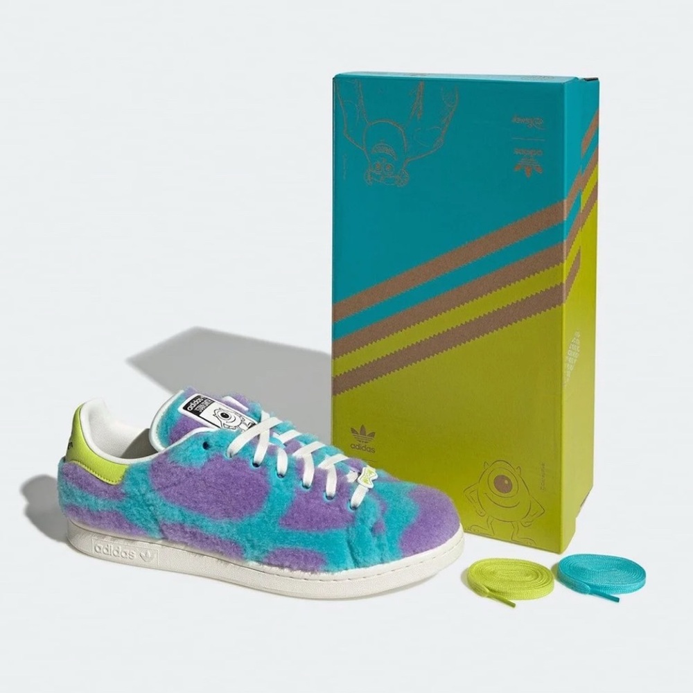 Monsters Inc x Adidas Stan Smith - Mike & Sully MENS SZ 8 RARE & 100% AUTHENTIC